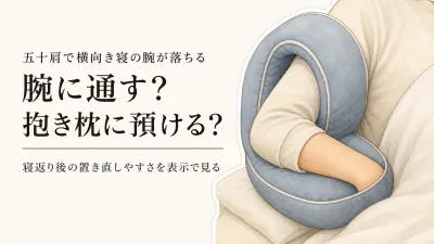 抱き枕で横向き寝の肩が痛いときは？腕用クッションを寝返りと置き直しやすさで選ぶ